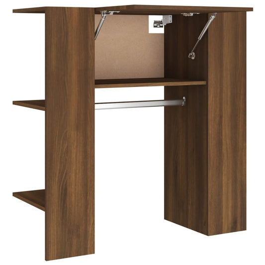 Gangskap brun eik 97,5x37x99 cm konstruert tre