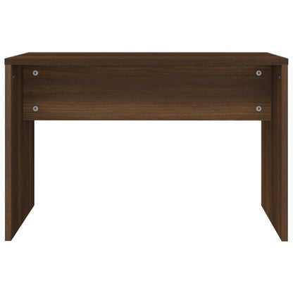 Sminkebordsett brun eik86,5x35x136 cm