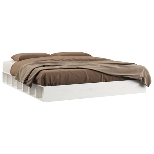 Sengeramme hvit 120x200 cm heltre