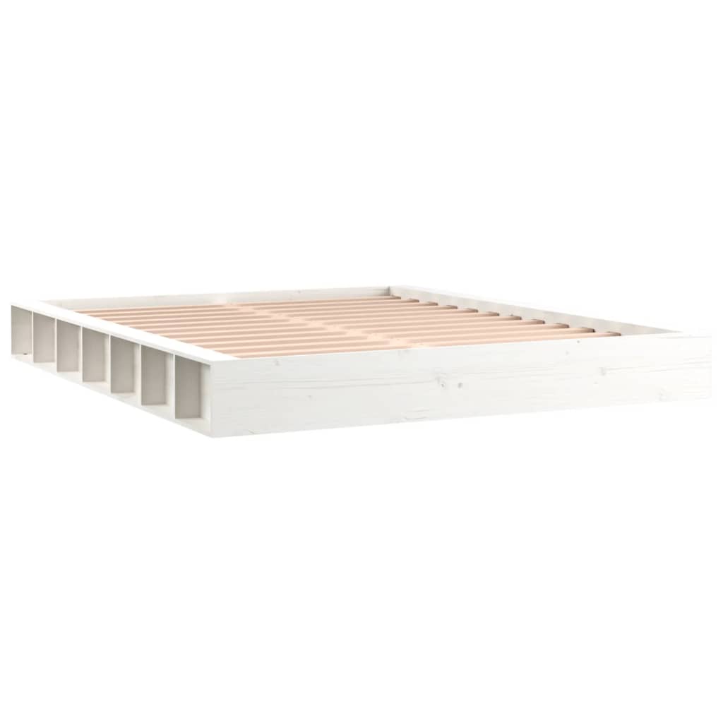 Sengeramme hvit 120x200 cm heltre