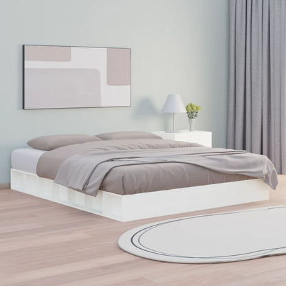 Sengeramme hvit 120x200 cm heltre