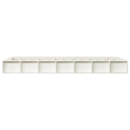 Sengeramme hvit 135x190 cm Double heltre