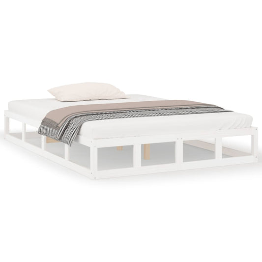 Sengeramme hvit 120x200 cm heltre