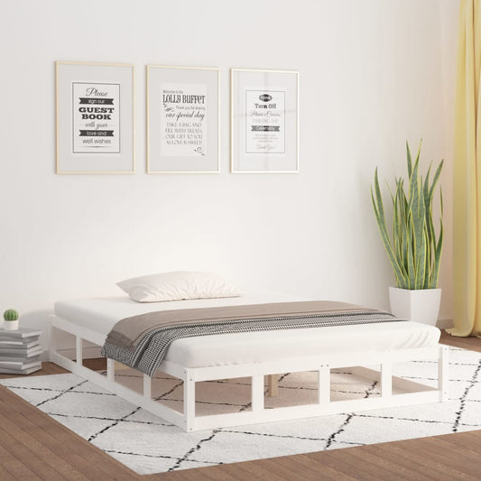Sengeramme hvit 120x200 cm heltre