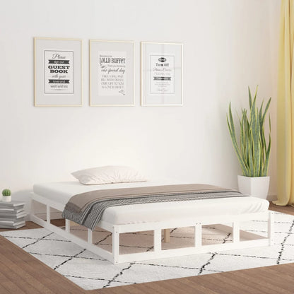 Sengeramme hvit 120x190 cm Small Double heltre