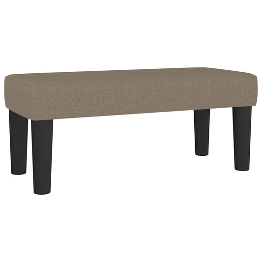 Benk Taupe 70x30x30 cm Stoff