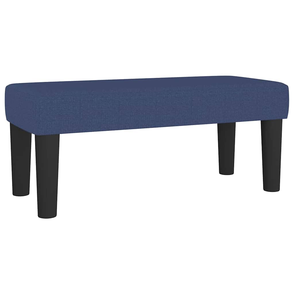 Benk Blå 70x30x30 cm Stoff