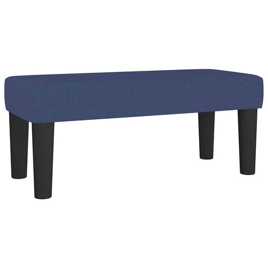 Benk Blå 70x30x30 cm Stoff