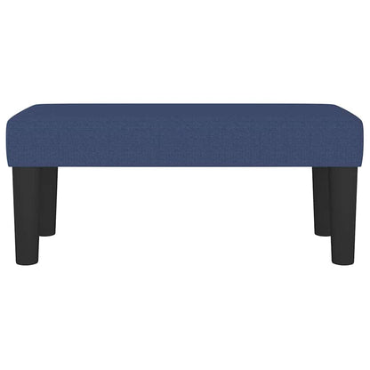 Benk Blå 70x30x30 cm Stoff