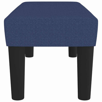 Benk Blå 70x30x30 cm Stoff