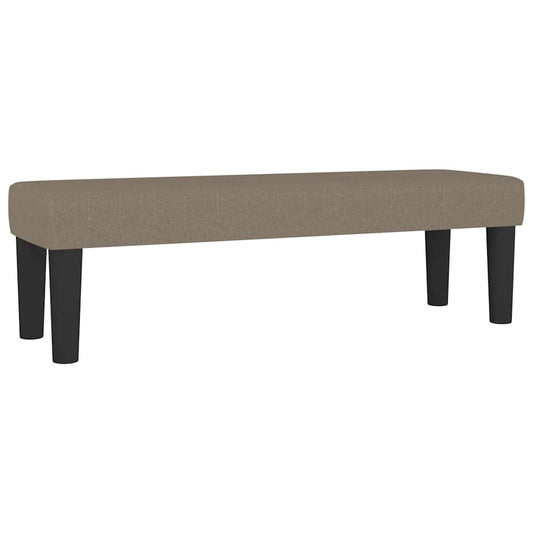 Benk Taupe 100x30x30 cm Stoff