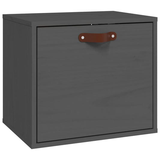 Veggskap grå 40x30x35 cm heltre furu