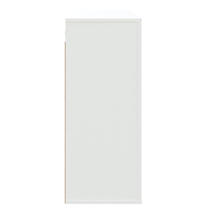 Veggskap hvit 80x33x80 cm konstruert tre