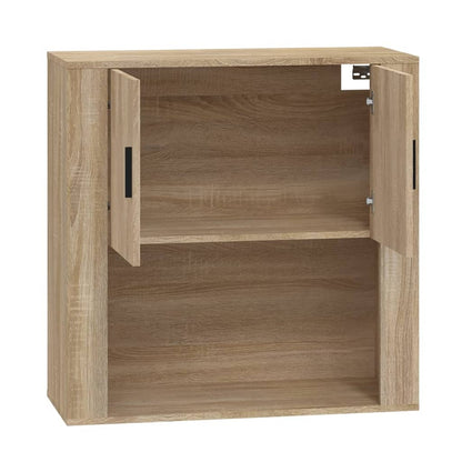 Veggskap sonoma eik 80x33x80 cm konstruert tre