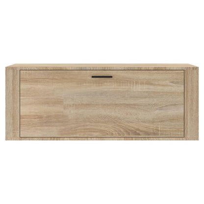 Veggmontert skoskap sonoma eik 100x35x38 cm konstruert tre
