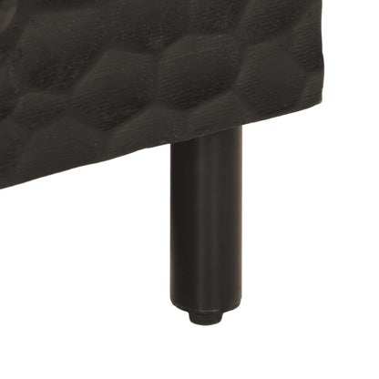 Nattbord 2 stk svart 40x33x46 cm heltre mango
