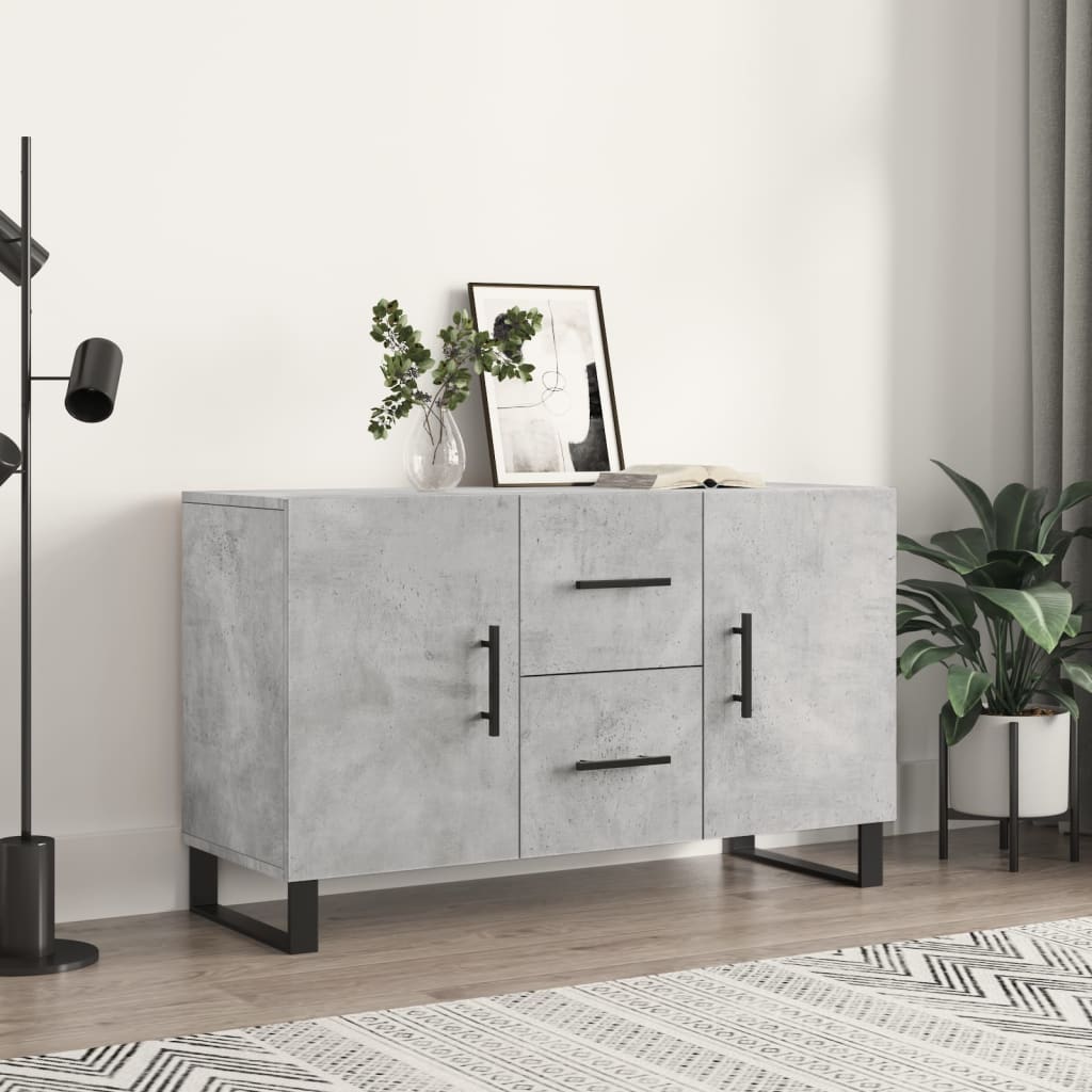 Skjenk betonggrå 100x36x60 cm konstruert tre