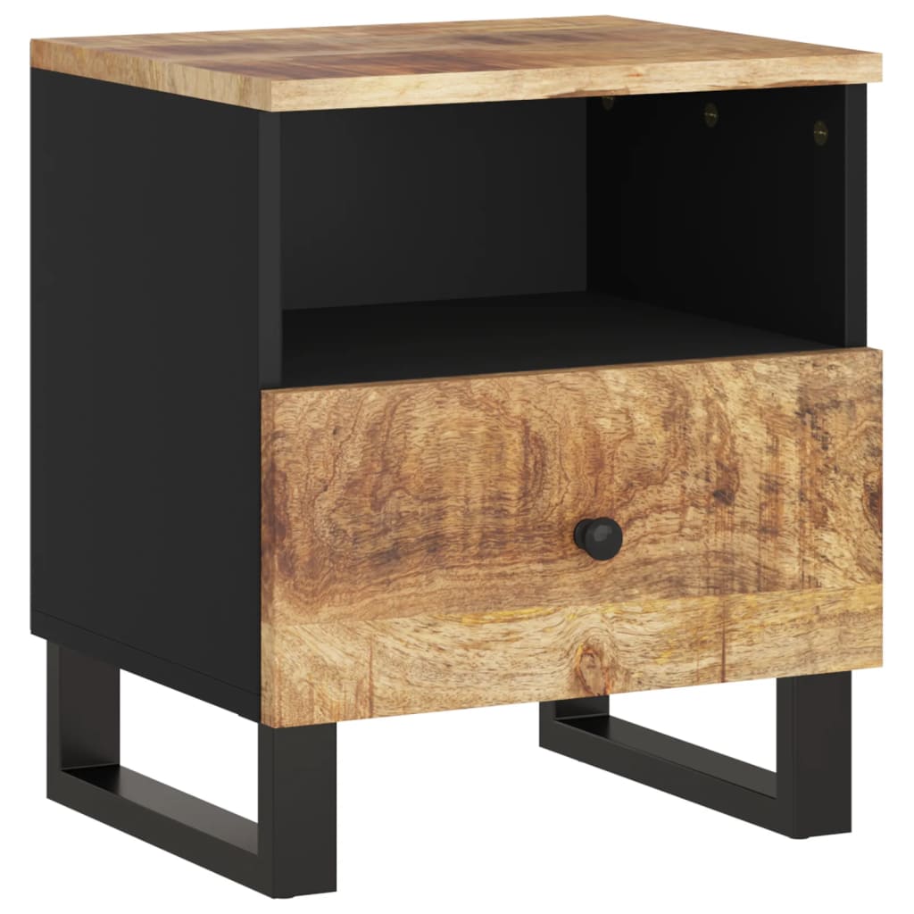 Nattbord 2 stk heltre mango og konstruert tre