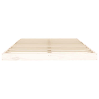 Sengeramme hvit 120x200 cm heltre furu