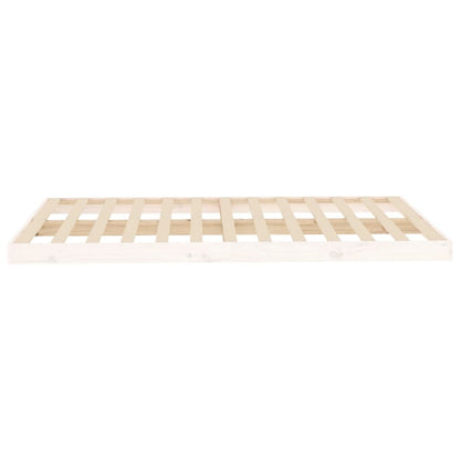 Sengeramme hvit 120x200 cm heltre furu