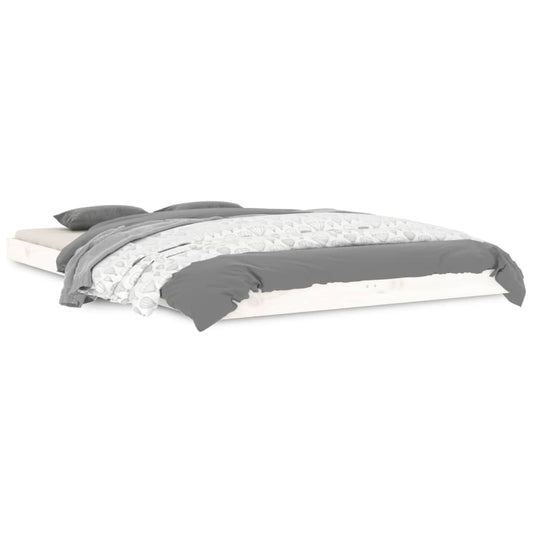 Sengeramme hvit 120x190 cm 4FT Small Double heltre furu