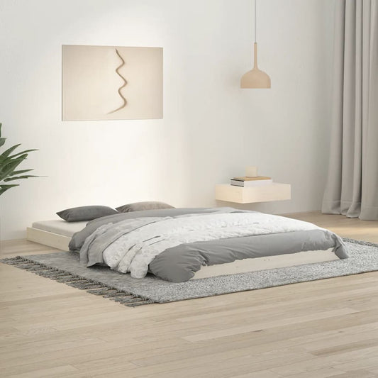 Sengeramme hvit 120x190 cm 4FT Small Double heltre furu