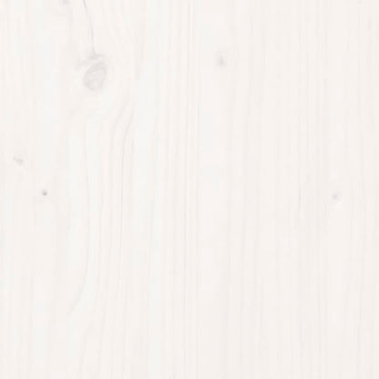 Benk hvit 80x41x77 cm heltre furu