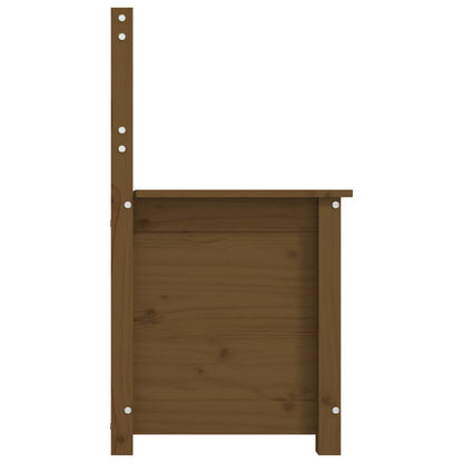 Benk honningbrun 80x41x77 cm heltre furu