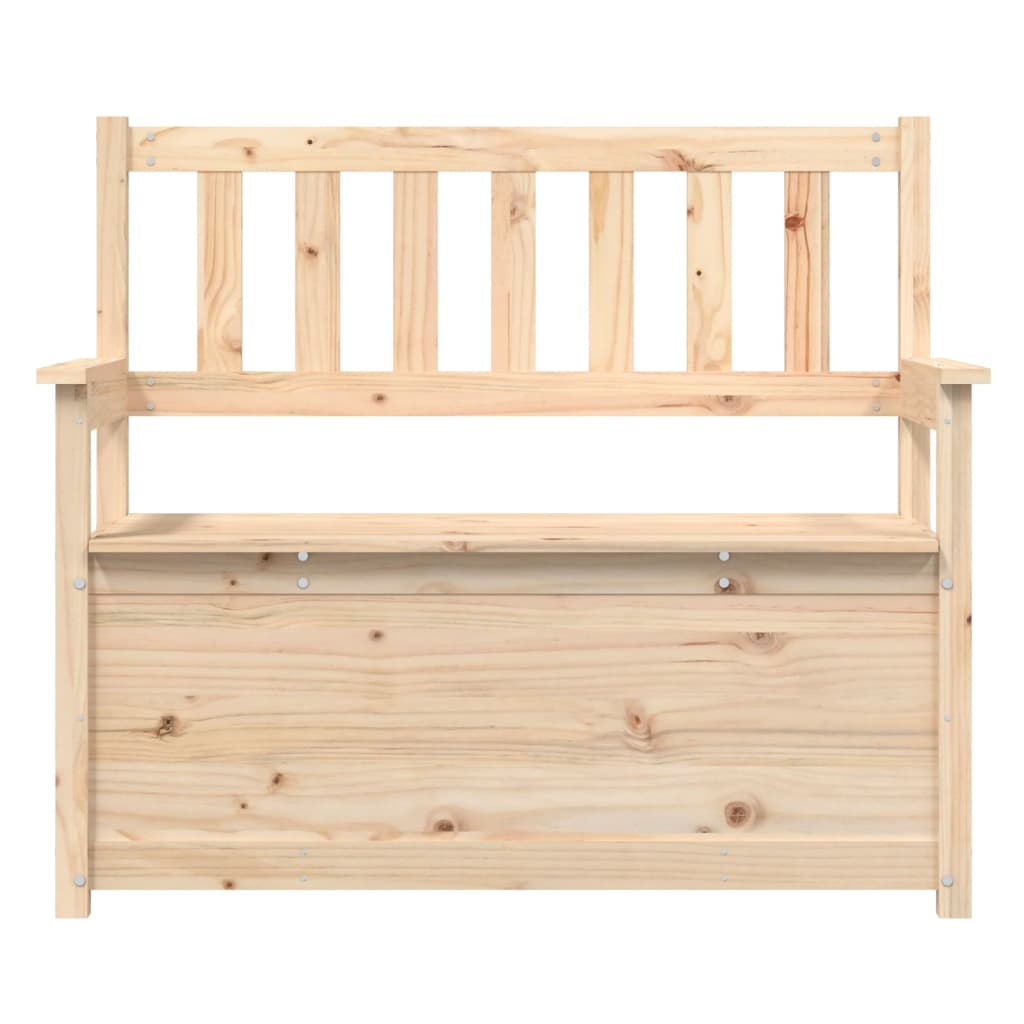 Benk kunstskinn 112,5x51,5x96,5 cm heltre furu