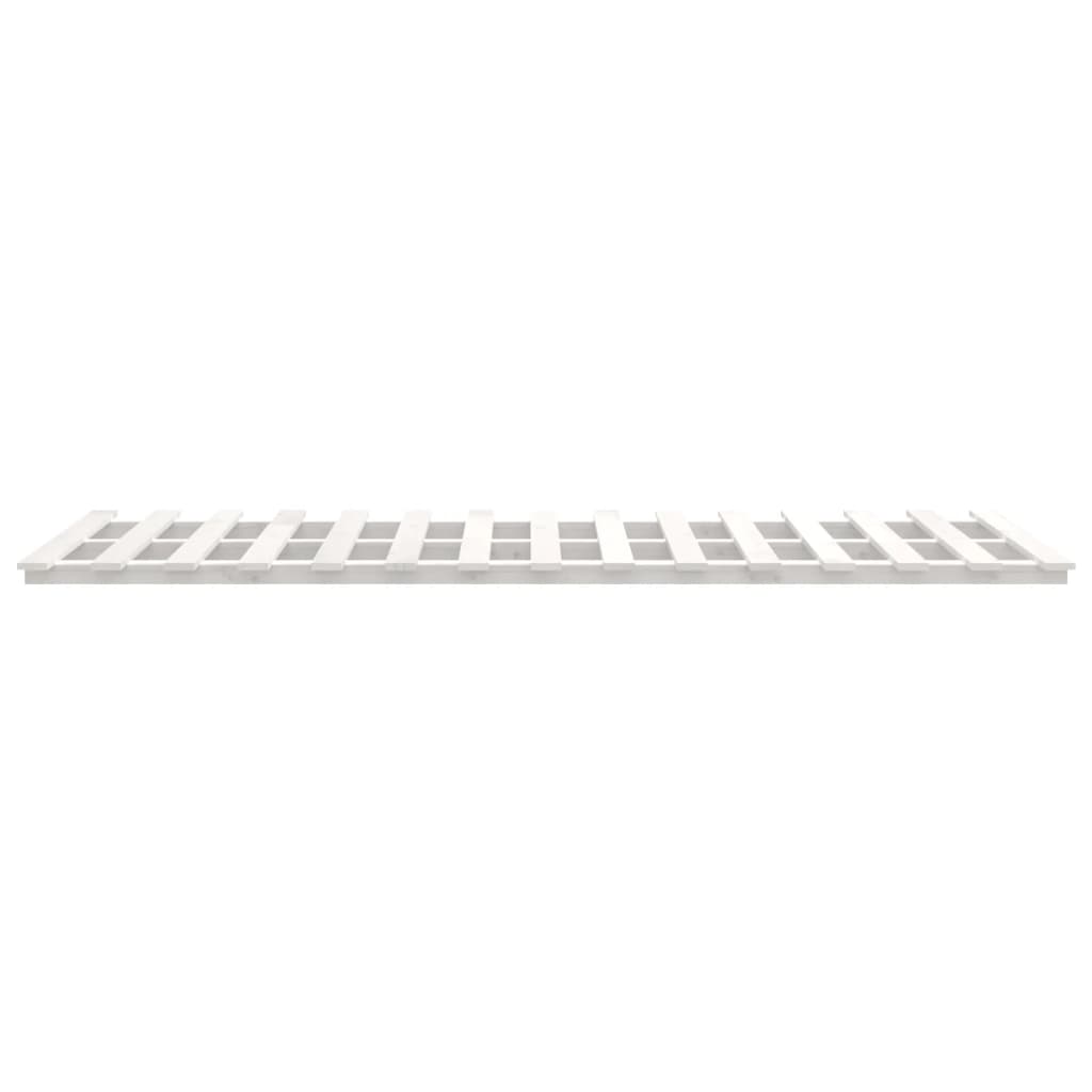 Sengeramme hvit 140x190 cm heltre furu