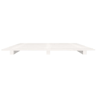 Sengeramme hvit 135x190 cm heltre furu