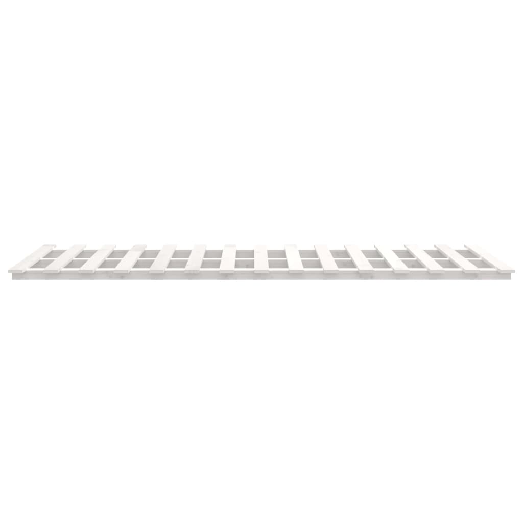 Sengeramme hvit 135x190 cm heltre furu