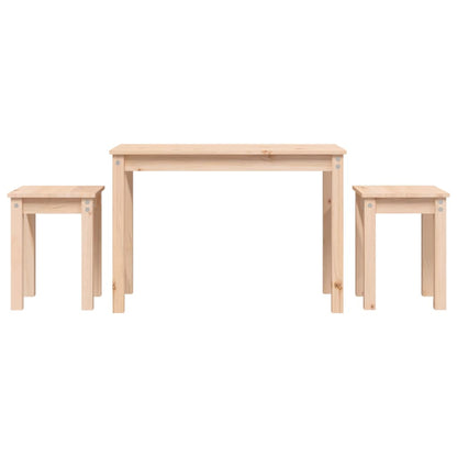 Stablebord 3 stk heltre furu