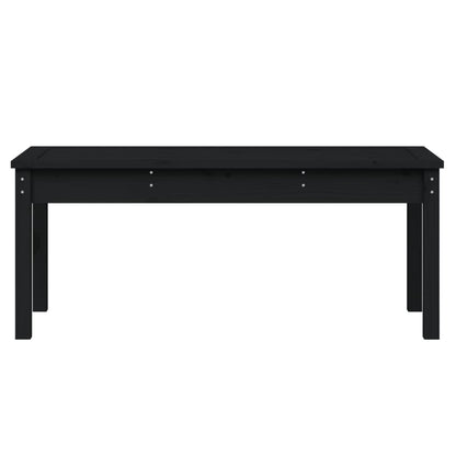 Hagebenk svart 109x44x45 cm heltre furu