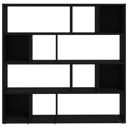 Bokhylle/romdeler svart 105x24x102 cm