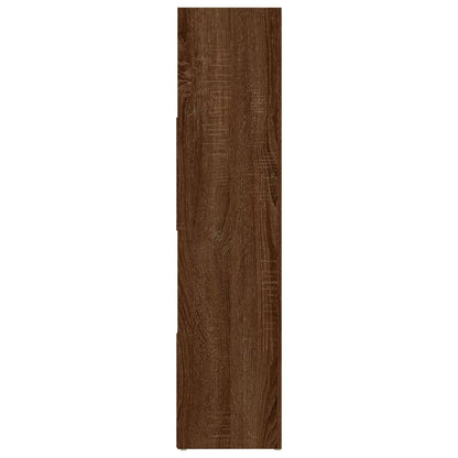 Bokhylle/romdeler brun eik 105x24x102 cm