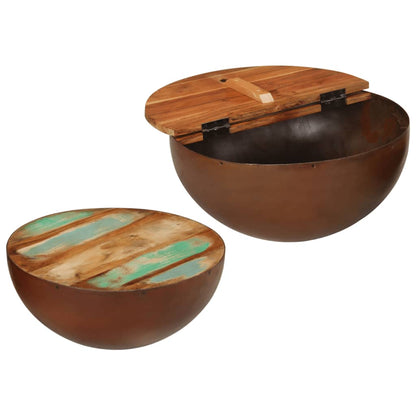 Bolleformede salongbord 2 stk gjenvunnet heltre