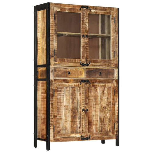 Highboard 100x40x175 cm grov heltre mango