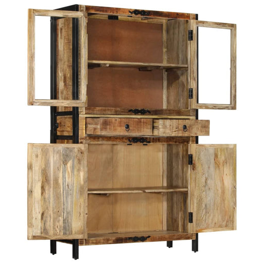 Highboard 100x40x175 cm grov heltre mango