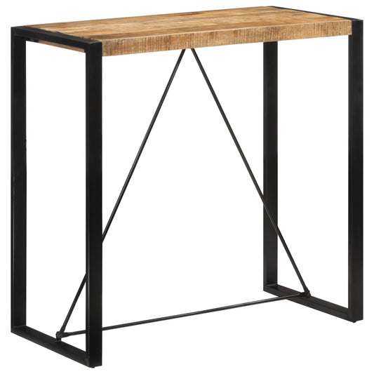 Barbord 110x55x110 cm grovt heltre mangotre