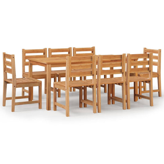 Utendørs spisestue 9 deler heltre teak