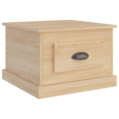 Salongbord sonoma eik 50x50x35 cm konstruert tre