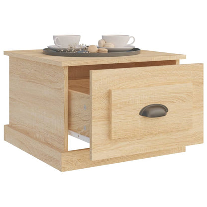 Salongbord sonoma eik 50x50x35 cm konstruert tre