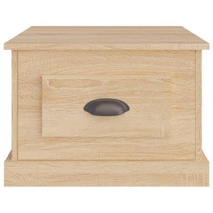Salongbord sonoma eik 50x50x35 cm konstruert tre