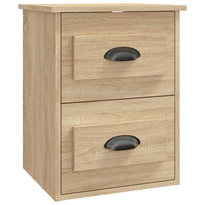 Veggmontert nattbord sonoma eik 41,5x36x53 cm