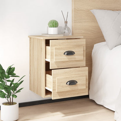 Veggmontert nattbord sonoma eik 41,5x36x53 cm