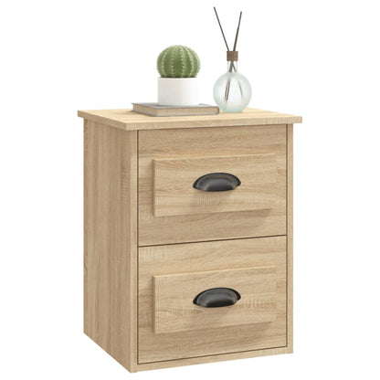 Veggmontert nattbord sonoma eik 41,5x36x53 cm