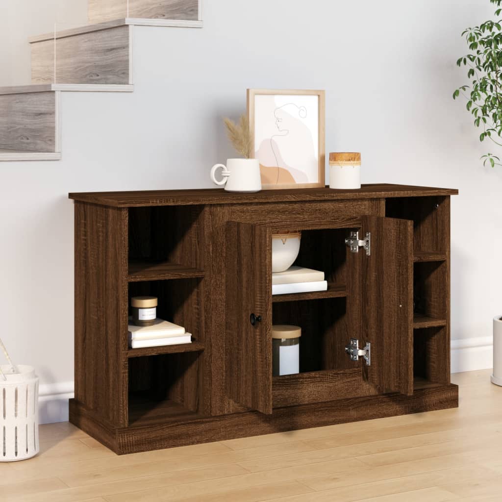 Skjenk brun eik 100x35,5x60 cm konstruert tre