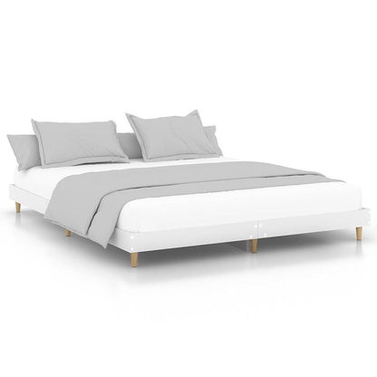 Sengeramme hvit 120x200 cm konstruert tre