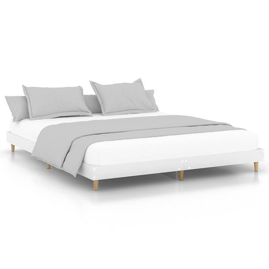 Sengeramme hvit 120x200 cm konstruert tre